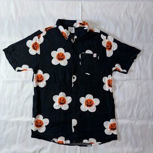 Salem 7 Button-Up Pumpkin Shirt